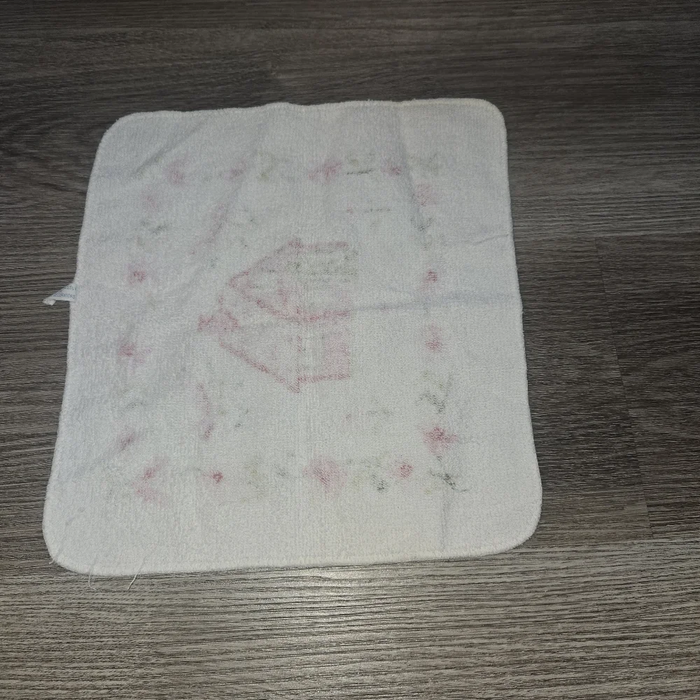 Canon Floral Pink and Green Wash Cloth